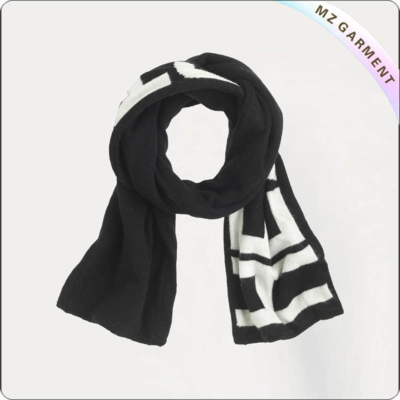 Black Cotton Scarf