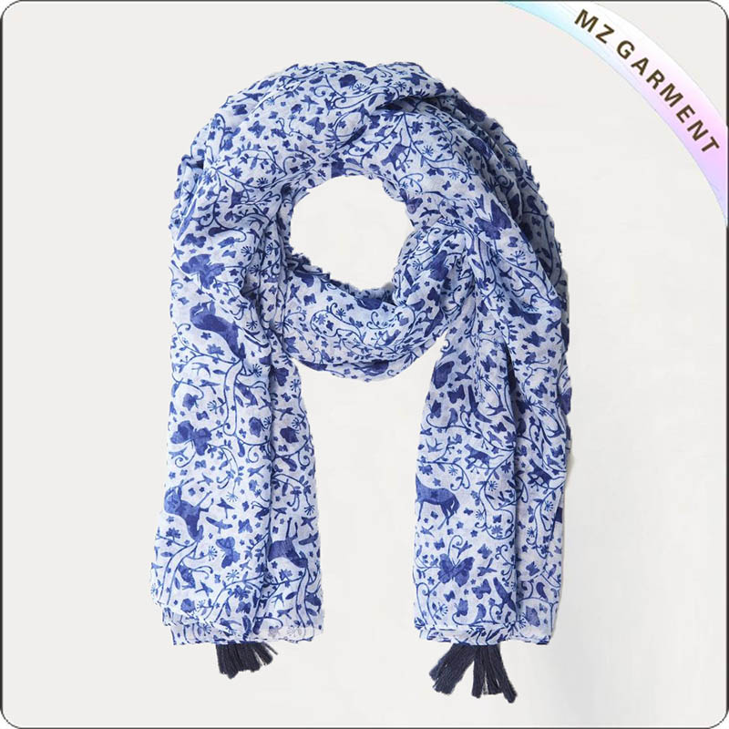 Cotton Butterfly Scarf