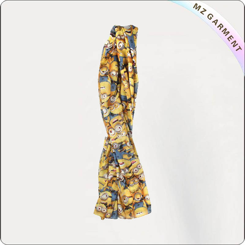 Kids Contton Cartoon Scarf