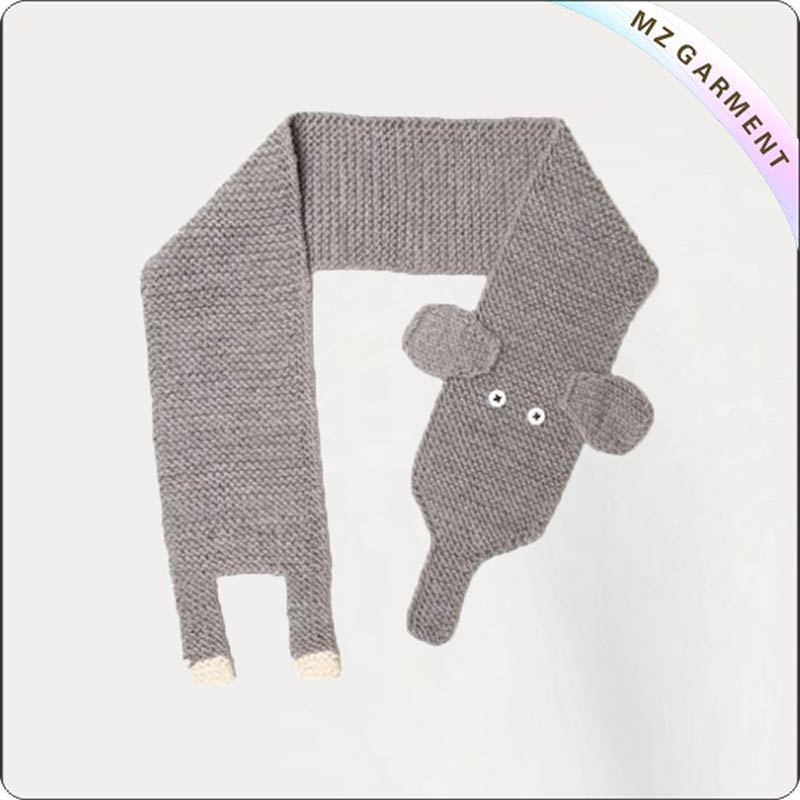 Kids Cartoon Elephant Scarf