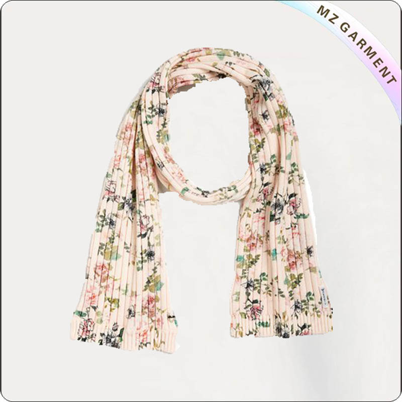 Kids Cotton Floral Scarf