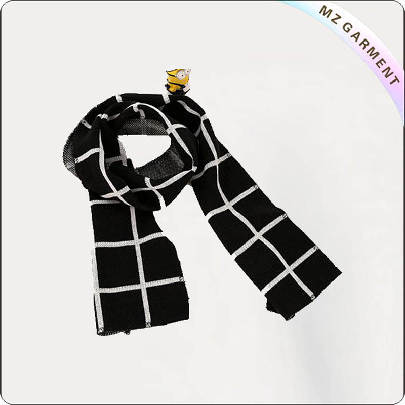 Cotton Houndstooth Scarf