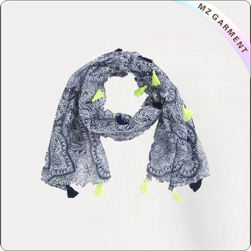 Kids Contton Pattern Scarf