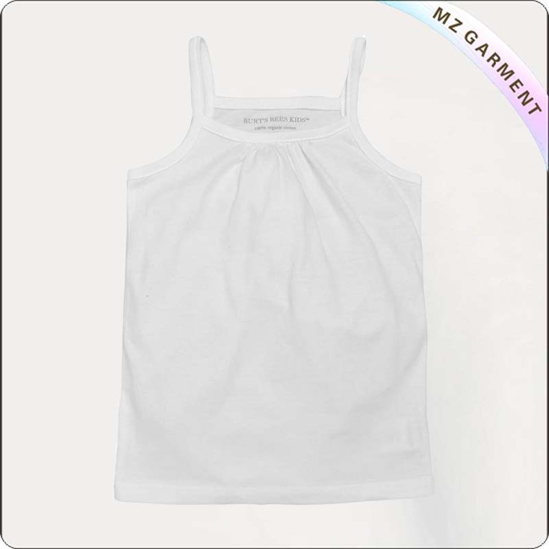 Girls White Singlet