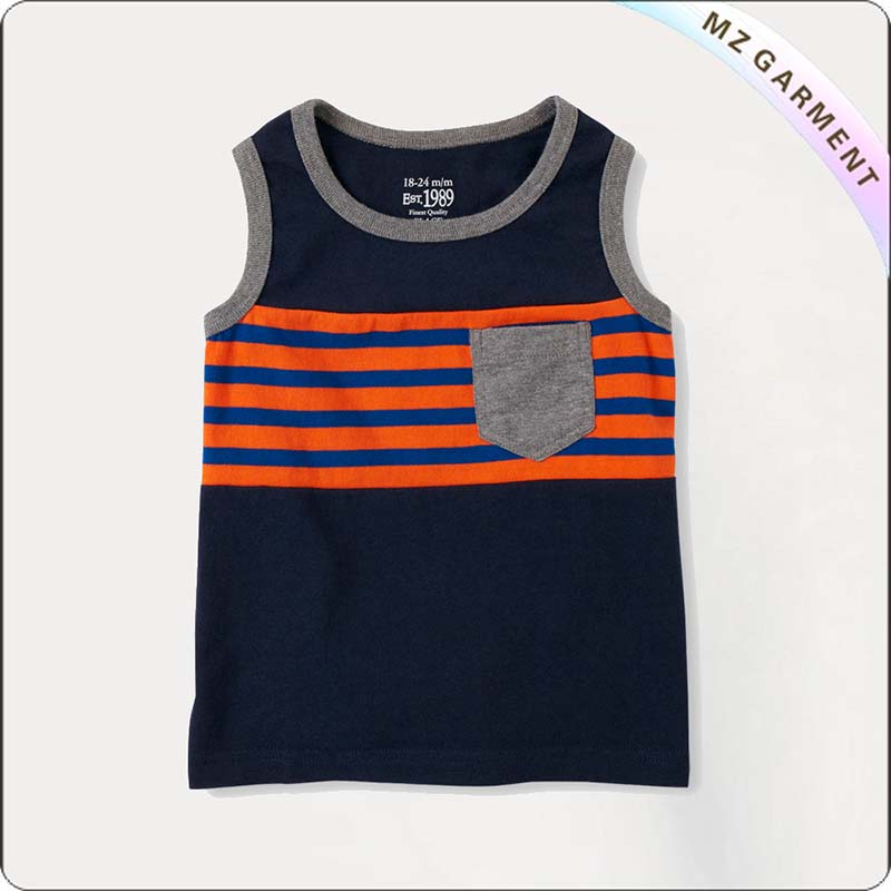 Kids Black Jack Singlet