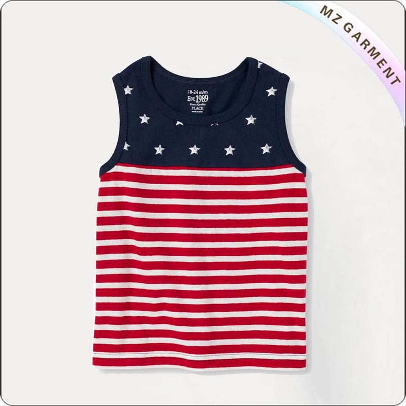 Kids Star and Stripes Singlet