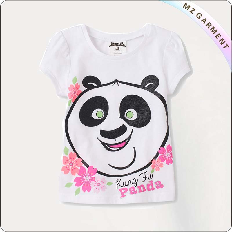 Kids Panda Printed Tee Shirt