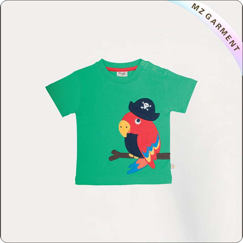 Kids Parrot Printed Tee Shirt