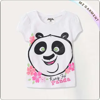 Kids Panda Printed Tee Shirt