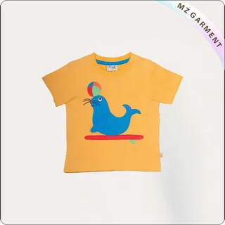 Kids Dolphin Embroidery Tee Shirt