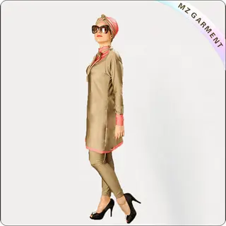 Women Golden Muslim Swimwear