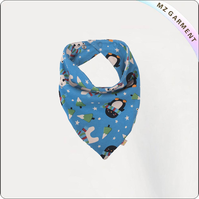 Organic Cotton Bandana Penguins Bib