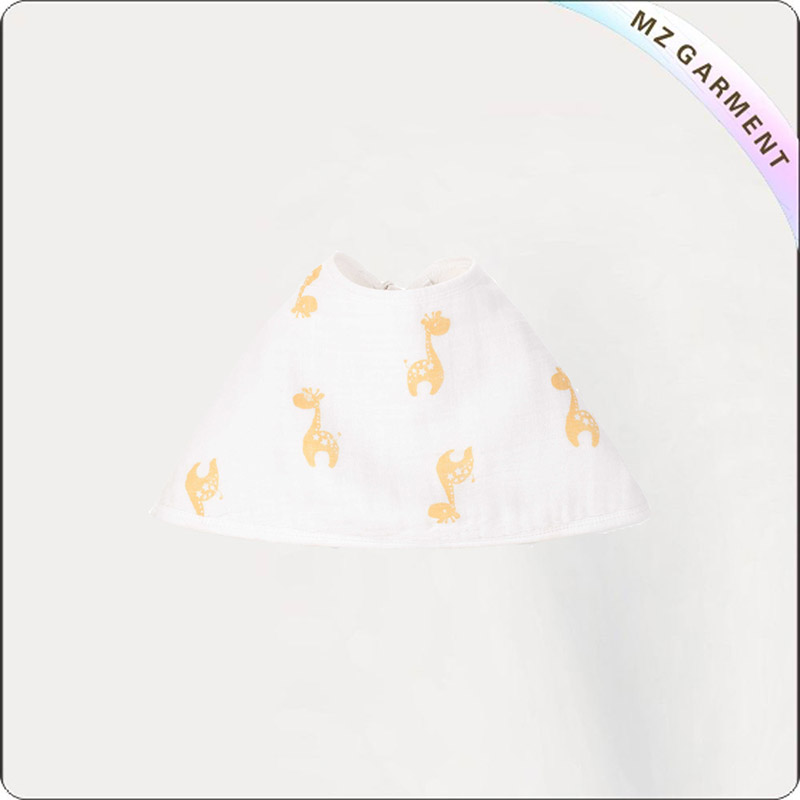 Kids White Ecological Dribble Bib