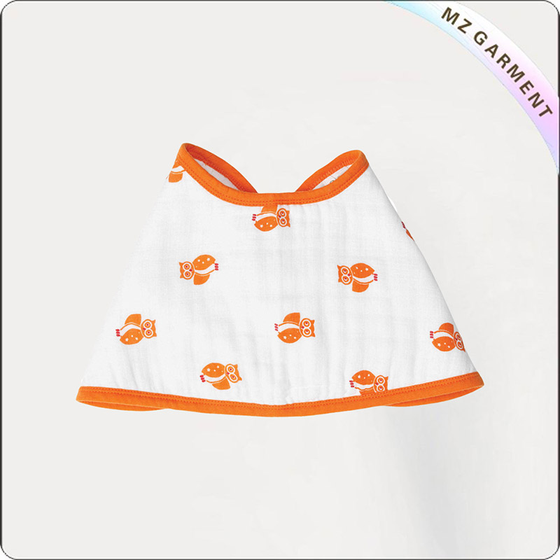 Organic Cotton Owl Bib