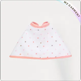 Pink Dot Organic Cotton Bib
