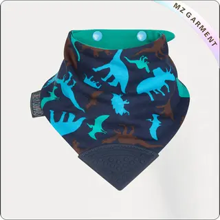 Organic Cotton Dino Friends Bib