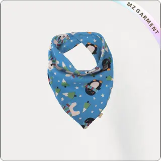 Organic Cotton Bandana Penguins Bib