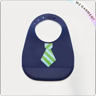 Kids Navy & Green Tie Bib