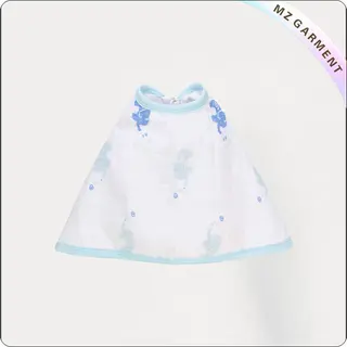 Kids Organic Cotton Floral Bib