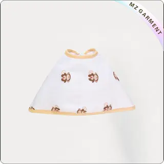 Organic Cotton Monkey Bib