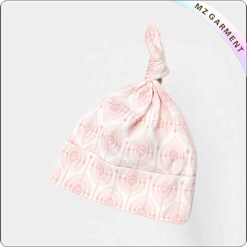 White Knot Pink Cap