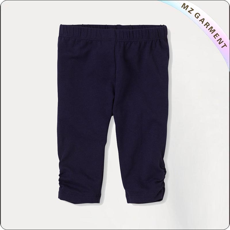 Navy Short Elastic Leggings