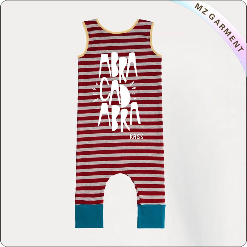 Organic Stripe Romper