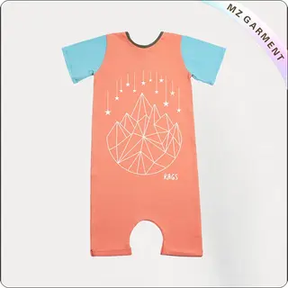 Orange Romper with Star