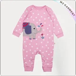Baby Stripe Elephant Romper