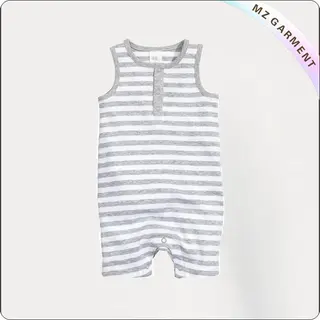Striped Sleeveless Romper