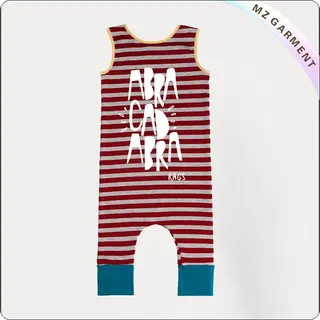 Organic Stripe Romper