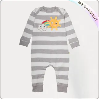 Baby Stripe Rainbow Romper