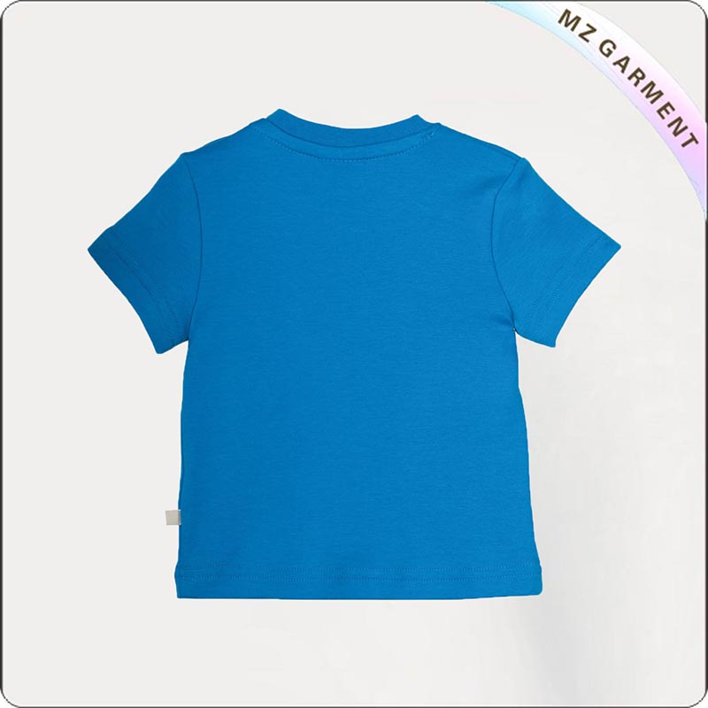 Diver Blue Puffin Printed Tee