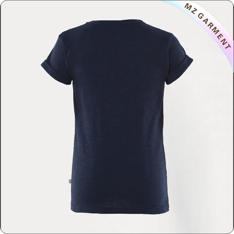 Girls Heart Printed Organic Tee