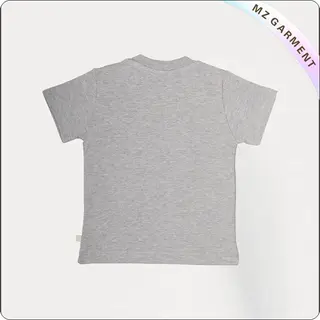 Grey Marl Rainbow Printed Tee