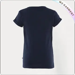 Girls Heart Printed Organic Tee