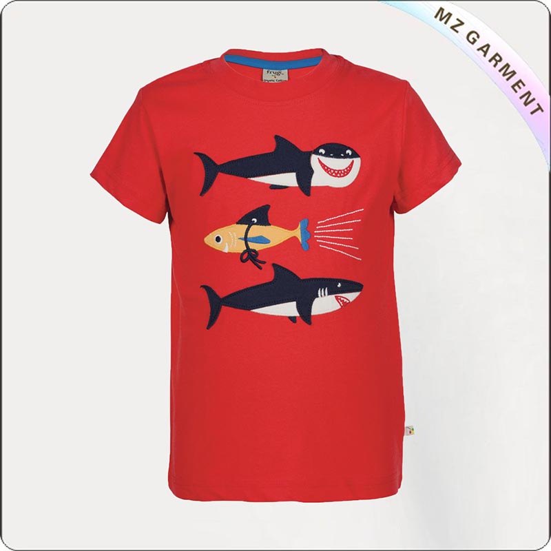Tomato Shark Printed Tee