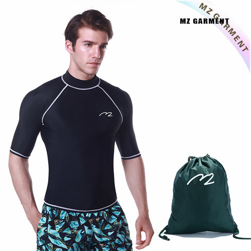 Boys Turtleneck Rash Guard Swimsuit, EU Size, 82% Nylon & 18% Spandex