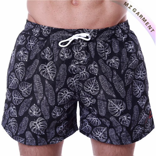 Euro Size Men Beach Shorts, 100% Polyester, Various Sizes, Black