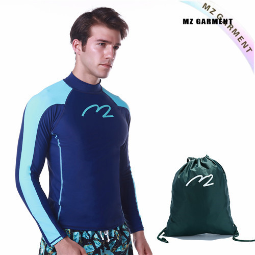 Euro Size Rash Guard, UV Protection, Easily Dry, Blue