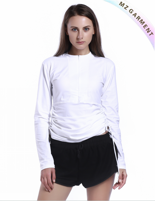 Ladies Rashie with Custom Design, 20% Spandex, 80% Nylon