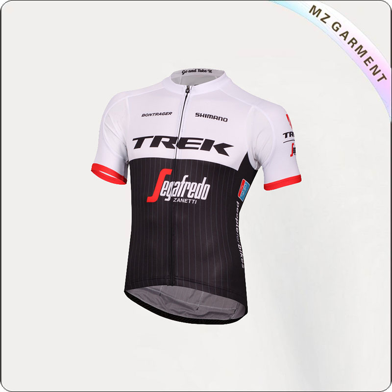 Black & White Short Sleeve Jersey Cycling Wear