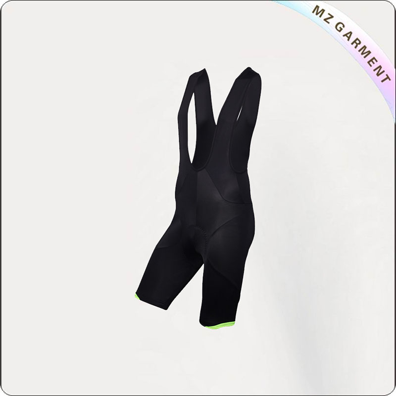 Men's Black & Green Jersey Shorts Cycling Wear