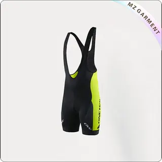 Men's Black & Yellow Jersey Shorts Cycling Wear