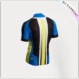 Blue & Yellow Short Sleeve Jersey Cycling Wear