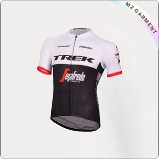 Black & White Short Sleeve Jersey Cycling Wear