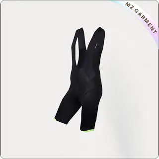 Men's Black & Green Jersey Shorts Cycling Wear