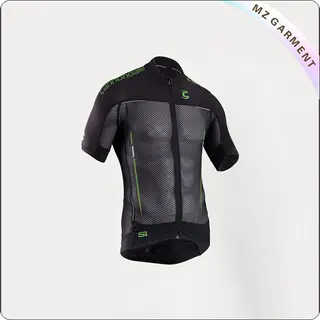 Black Short Sleeve Cycling Wear