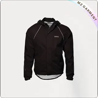 Black Waterproof Jacket Cycling Wear