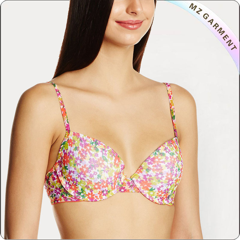 Floral Full Cup Exercise Bra